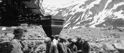 NS Erinnerungsort im Montafon, Partenen, Staumauer. (Quelle: Montafon Archiv)