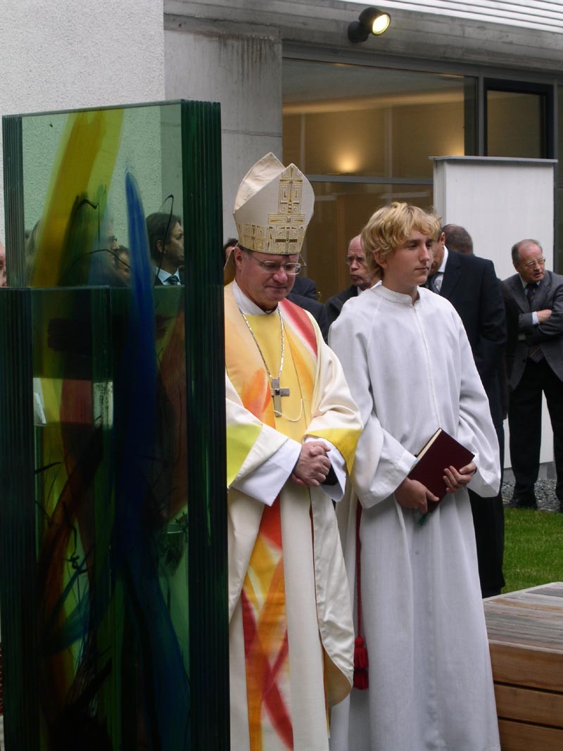 Einweihung der Gedenkstele für Josef King durch den Tiroler Bischof Dr. Manfred Scheuer