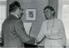 Natalie Beer bei Landeshauptmann Herbert Keßler, 1973
